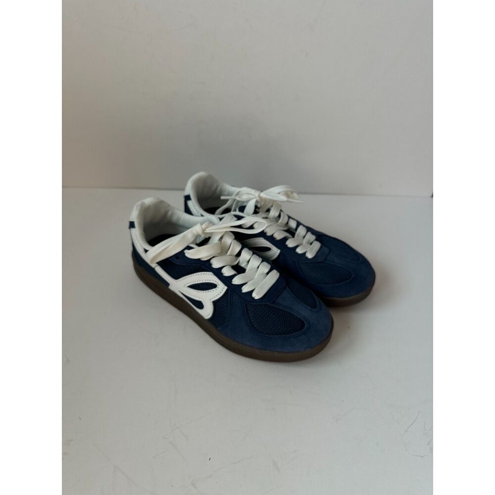 HBD Retro Court Sneakers In Navy Blue